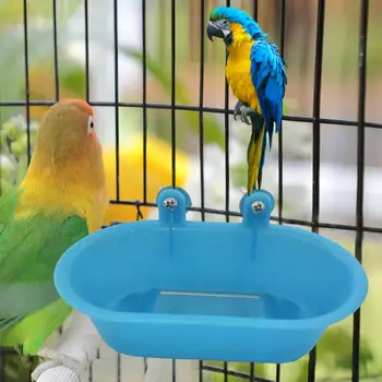 Nové Papagáj S Vaňou Zrkadlo Vták Zrkadlo Vane Sprchovací Box Zrkadlo Hračka Pre Budgerigar Pivónia Vták Hračky Pet Klietku Príslušenstvo