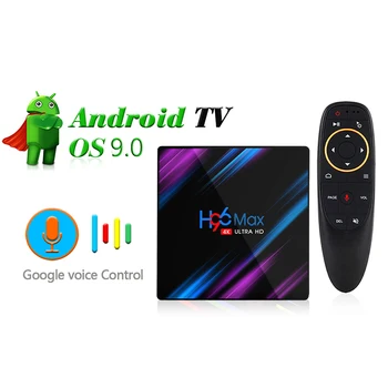 Android 9.0 H96 MAX 3318 Inteligentné Siete Set-Top Box 4K HD Prehrávač 2GB+16 GB, 4+32 G, 4+64 G