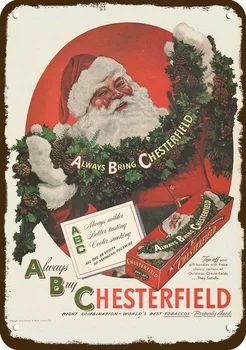 1946 Santa Claus Nové Klasické Retro Vzhľad Replika Kovové Prihlásiť