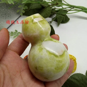 Čína ručné jade sochu Prírodné jades, Lantian jade tekvica