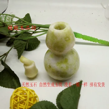 Čína ručné jade sochu Prírodné jades, Lantian jade tekvica