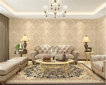 Beibehang Hodváb non-tkané luxusné tapety Európskej Damasku 3d tapeta spálňa reštaurácia, domáce interiér abstraktných de parede behang