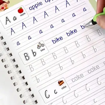 Písanie vložiť, kaligrafia, ktoré môžu byť použité pre písanie rukou, sledovanie kniha pre písanie detí kaligrafického lett