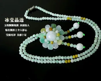 Prírodné Barme Jade Korálky Náhrdelník Šperky Jemné Drahých Kameňov Jade Korálkové Šperky Náhrdelník Pre Ženy Darček S Drop Shipping