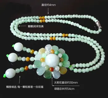 Prírodné Barme Jade Korálky Náhrdelník Šperky Jemné Drahých Kameňov Jade Korálkové Šperky Náhrdelník Pre Ženy Darček S Drop Shipping