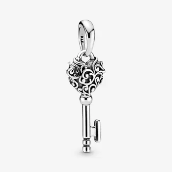 2021 Populárne 925 Sterling Silver Regal Kľúčový Prívesok Mincový Striebro fit Pôvodné Pandora Náramky Šperky Dievča Dáva