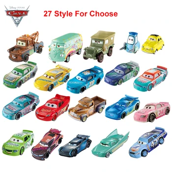 27 Štýle Disney Pixar Cars 3 Diecast Kovové Lightning McQueen Hračka Auto Mater Jackson Búrka Model Auta Darček K Narodeninám Hračka Pre Dieťa