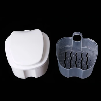 Nové Protézy Box Kontajner Zubné Zub Fáze Vaňa Prípade Falošné Zuby Oplachovanie Košík