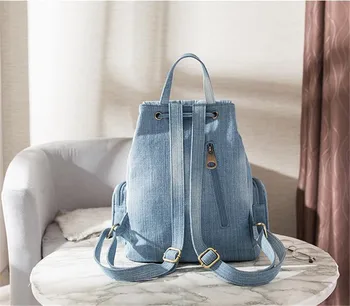 2020 top kvalitné ručné denim cestovný batoh bežné školské tašky pre dievčatá ročník dovolenku tašky drop shipping MN1261