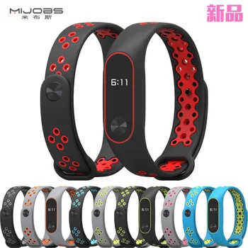 MIJOBS Bluetooth Športové zápästie Popruhu Pre Xiao miband 2 Náramok Inteligentný Náramok