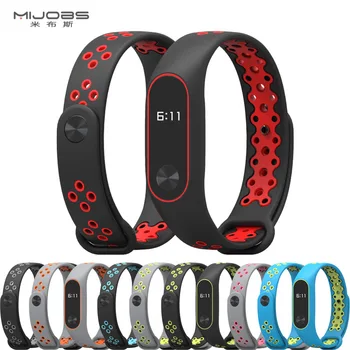 MIJOBS Bluetooth Športové zápästie Popruhu Pre Xiao miband 2 Náramok Inteligentný Náramok