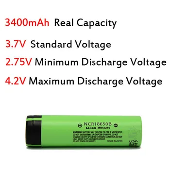 KingWei Originálne 4Pcs Batérie NCR18650B 3400mAh Nabíjateľná 3.7 vs-ion Batéria S 1Pcs Nabíjačka Pre 18650