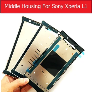 LCD Stredný Rám Pre Sony Xperia L1 G3311 G3312 G3313 Doska Rám Bývanie Pre Sony L2 H3311 H4311 Displeja Predný Kryt Podvozku