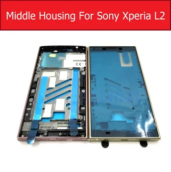 LCD Stredný Rám Pre Sony Xperia L1 G3311 G3312 G3313 Doska Rám Bývanie Pre Sony L2 H3311 H4311 Displeja Predný Kryt Podvozku