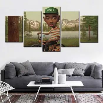 Maliarske plátno Tyler, the creator Umelecké reprodukcie Lesných Chlapec Rap Hudba obal Modulárny Obrázky Domov Obývacia Izba Dekorácie na Stenu