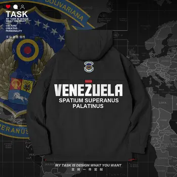 Venezuela Venezuelskej VEN mužov bunda s kapucňou air force logo armády ventilátor chaquetas hombre top zákopy srsti mužov vytlačené jeseň oblečenie