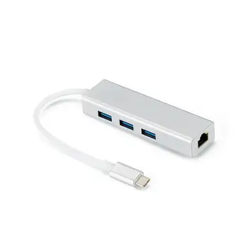 USB Typu C, USB 3.0 HUB 1000/100/10 Sieťovú Kartu USB C HUB Gigabit Ethernet Rj45 Lan Adaptér Pre MacBook ChromeBook