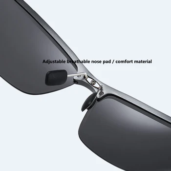 Slnečné okuliare mužov 2020 Hliníka, Horčíka Semi-bez obrúčok Ženy Polarizované Titánové vlákno nohu okuliare Značky mužov uv400 vysokej kvality