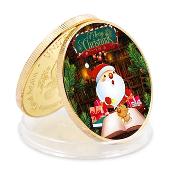 Veselé Mince obchod so Zlatom Veselé Vianoce Výzvou Mince pre Domova Zbierky 6pcs/box