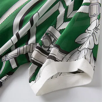 Hodváb pozdĺžne ženy letné módy Oneck mladých vytlačené t-tričko krátky rukáv, zelená 2color M/L maloobchodný mix veľkoobchod