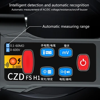 Digitálny Multimeter Digitálny Displej Vrecko Na Pero Multimeter Auto Rozsah Detekcie