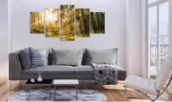 5 Ks Plátno tlač Fotografií Krásne Slniečko v Džungli Vytlačí Wall Art Domova Plátno Maľby Nástenné Dekorácie Č Rám