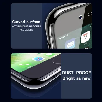 3ks Úplné Pokrytie Sklo na iPhone 7 8 Plus 6 6 5 5s se Sklo Pre iPhone X Xr Xs 11 Pro Max Tvrdeného Skla Screen Protector