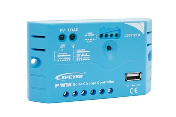 EPEVER EP séria PWM systém solárny regulátor LS0512EU s USB výstupný port nabíjanie 12V 5A solárne panely systém