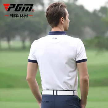 PGM Golf Rýchle Sušenie Textílie pánske Oblečenie Priateľské k Pokožke Priedušná-Krátke Rukávy T-shirt Pre Mužov Yf258