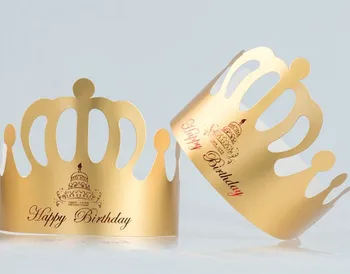 6pcs Zlato Princess Koruny Dizajn Brithday Tortu Spp Papier Viniča Čipky Cup Cake Obaly Strany Narodeniny Dekorácie