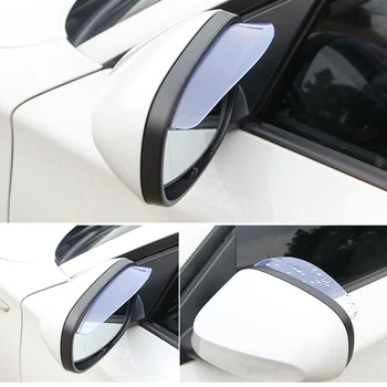 2 ks PVC Auto Spätné Zrkadlo nálepky dážď obočia Pre Chevrolet Priekopník Front ACURA MDX RL Mercedes C-Trieda AMG