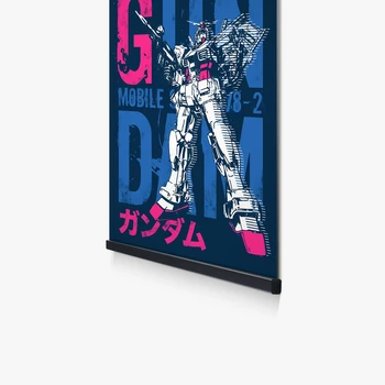 Anime Mobile Suit Gundam, Modrá Maľovanie Robot Plagát Modulárny Obrázok Mecha Plátno Tlačiť Nástenné Závesné Rám Art Decor Pre Dieťa Izba