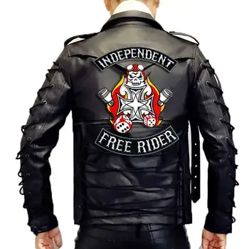 NEZÁVISLÉ FREE RIDER podklad Vyšívané Nášivka Šitie Štítok punk biker Škvrny Oblečenie Oblečenie