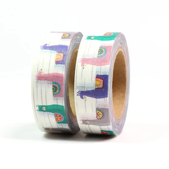 1pc Roztomilý Hobbyhorse Zvierat Papier Maskovacie Pásky Japonský Washi Pásky urob si sám Scrapbooking Nálepky pásky, 15mm x 10m