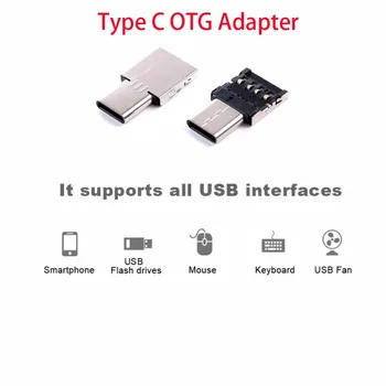 Typ C Do Konektora USB OTG Adaptér na USB Flash Disk, USB Čítačka Kariet USB Kábel S8 Poznámka 8 G6 Telefón Android