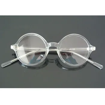 52mm Vintage Okrúhle Okuliare Rámy Plný Rim unisex Retro Okuliare Okuliare krátkozrakosť Rx môcť