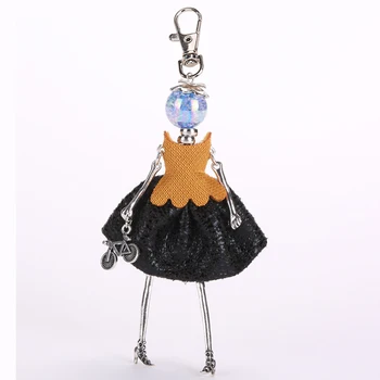YLWHJJ nové šijacie handričkou dievčatá bábiky keychain žena roztomilý módne auto prívesok na ženy šperky vyrábané ručne dieťa klasické prívesok