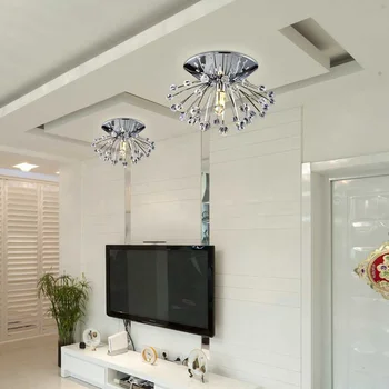 Osobnosť dizajnéra tvorivé púpava nehrdzavejúcej ocele crystal uličkou verandu mini stropné lampy, domáce dekorácie osvetlenie ZP4281015