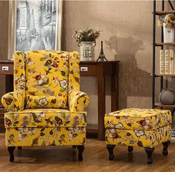 HLQON veľkoobchod Americký štýl bavlnená posteľná bielizeň žlté kvety tlače Textílie Na Gauč Domov Decrotion HOBBY Ručné Vankúš 148cm šírka