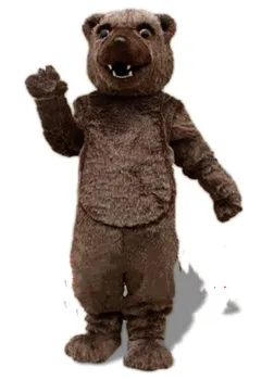 Dospelí medveď Hnedý Kostým Maskota Vyhovuje Cosplay Party Hra Šaty Oblečenie Oblečenie Reklama Propagácia Halloween Fursuit
