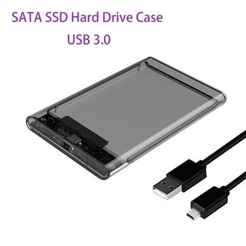 G06 USB3.0 HDD Enclosure 2,5 palca Sériového Portu SATA SSD Pevný Disk Prípade Podpory 6TB transparentné Mobile Externý HDD Prípade