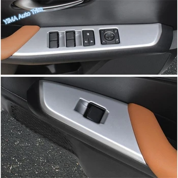 Lapetus Auto Styling Vnútorné Dvere, lakťová opierka Okno Výťah Tlačidlo Krytu Výbava ABS vhodné Pre Lexus UX 200 250H 2019 - 2021 Uhlíkových Vlákien Vzhľad
