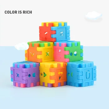 60-260Pcs Digitálne Kocka Stavebné Bloky, Montáž DIY Tvorivé Tehly Sady Macaron Farba Dieťa Raného Vzdelávania Hračky Pre Deti,