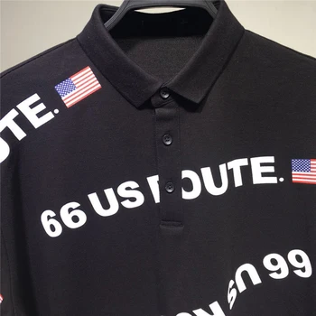 19s lete mužov voľné B2DB novú vlajku USA bavlna T-shirt XLS035