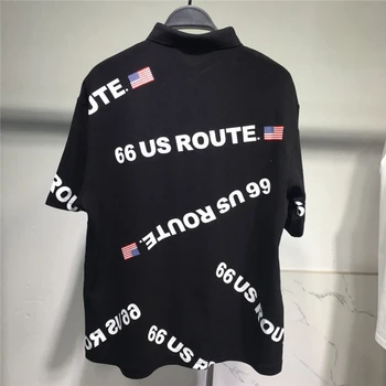 19s lete mužov voľné B2DB novú vlajku USA bavlna T-shirt XLS035