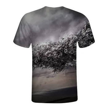 JAYCOSIN 2019 Najnovšie 3D Kreatívny Vzor Tlače T-Shirt Mužov s Krátkym Rukávom Letné Topy T-Shirt Muž Fashion T-shirt muž 4XL