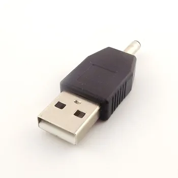 10pcs USB 2.0 Muža Na 3.5 mm x 1.35 mm Samec Konektor 5V DC Napájací Adaptér Konektor