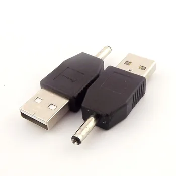 10pcs USB 2.0 Muža Na 3.5 mm x 1.35 mm Samec Konektor 5V DC Napájací Adaptér Konektor