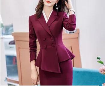 Dahong vyhovovali žien nový voľný čas módny štýl dlhý rukáv bundy malé vyhovovali v roku 2019