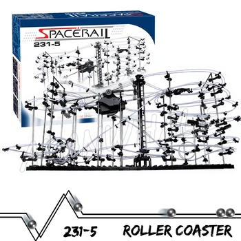 3200cm Úrovňou 5 Mramor Spustiť Bludisko Roller Coaster Elektrický Výťah Model Budovy Chlapec KMEŇOVÝCH Vzdelávacie Hračka Rolling loptu Socha